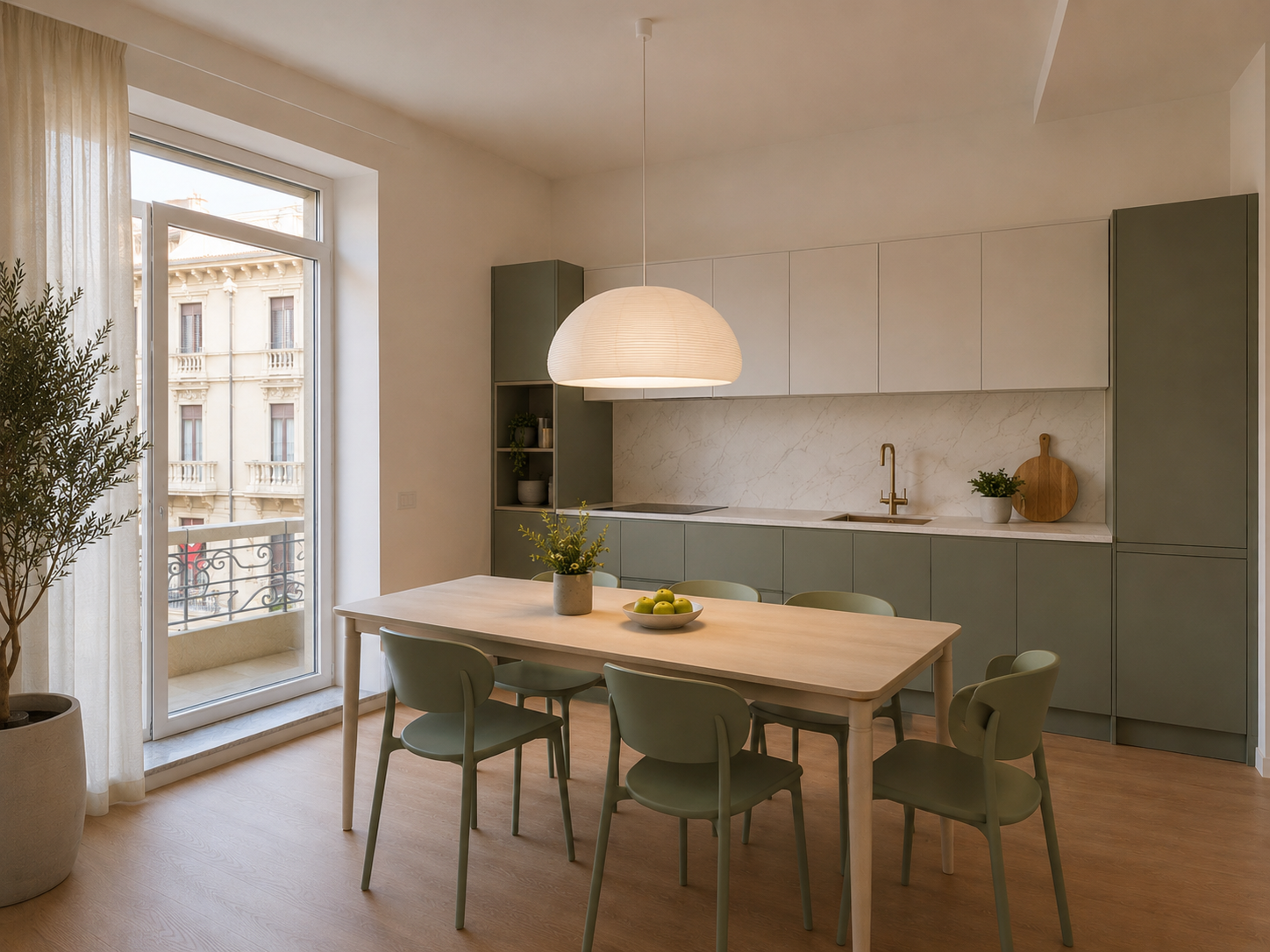 Living Room & Kitchen